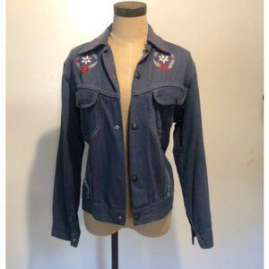 Embroidered 70s Denim Jacket